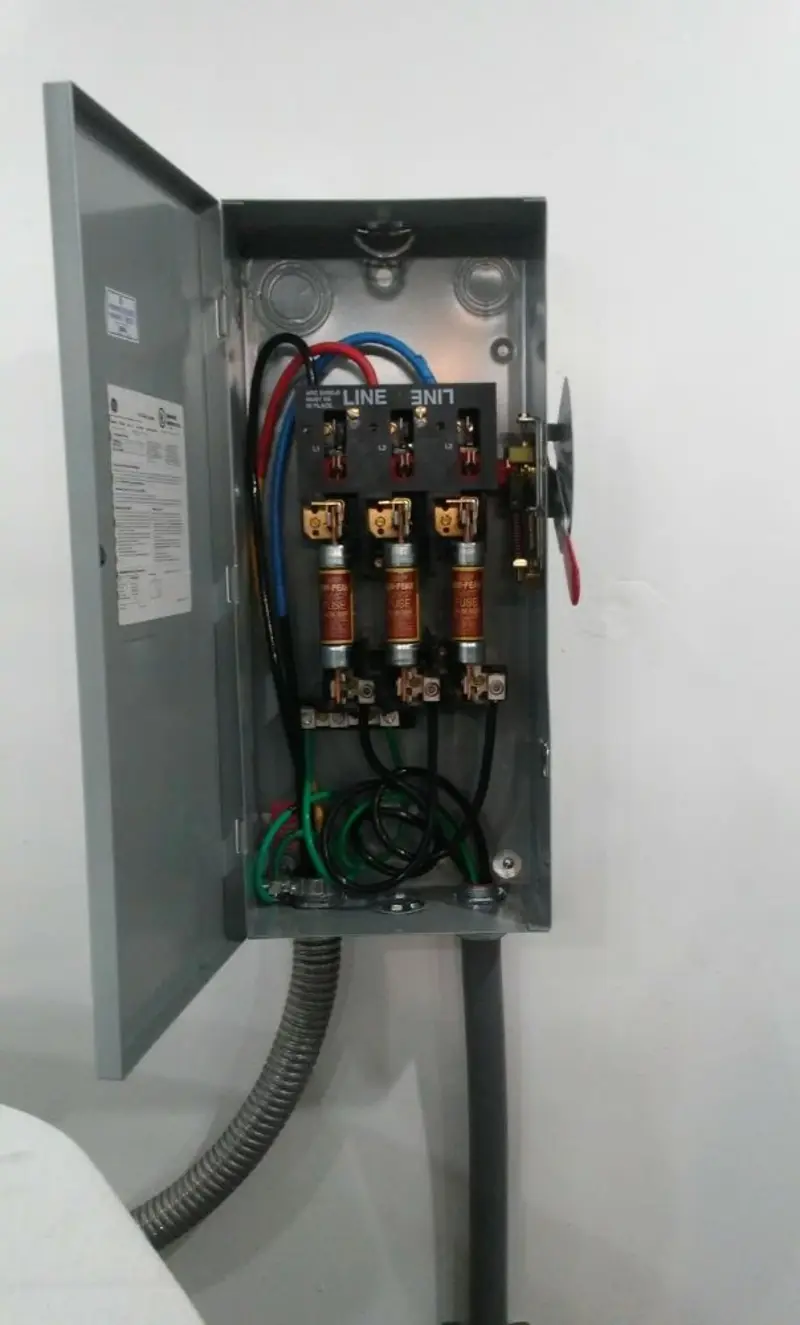 Three-phase disconnect switch installed for Electrical Wiring & Rewiring in Huntertown